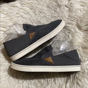 Olukai Pehuea Women's Breathable Slip-On Shoes In Pavement Size 8‎